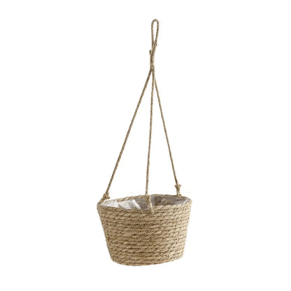 Woven Hanging Basket Planter
