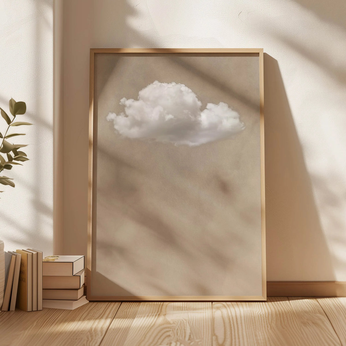 Abstract Blue Cloud Wall Art