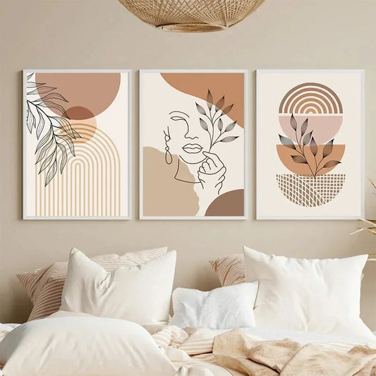 Bohemian Minimalist Canvas Wall Art