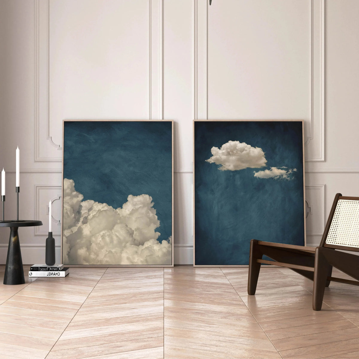 Abstract Blue Cloud Wall Art