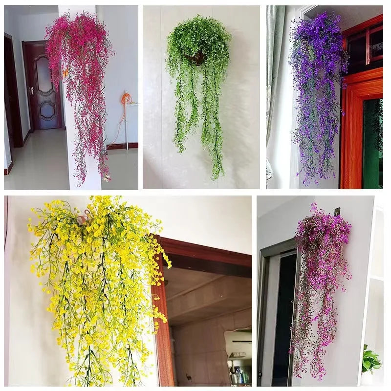 Handwoven Rattan Wall Planter