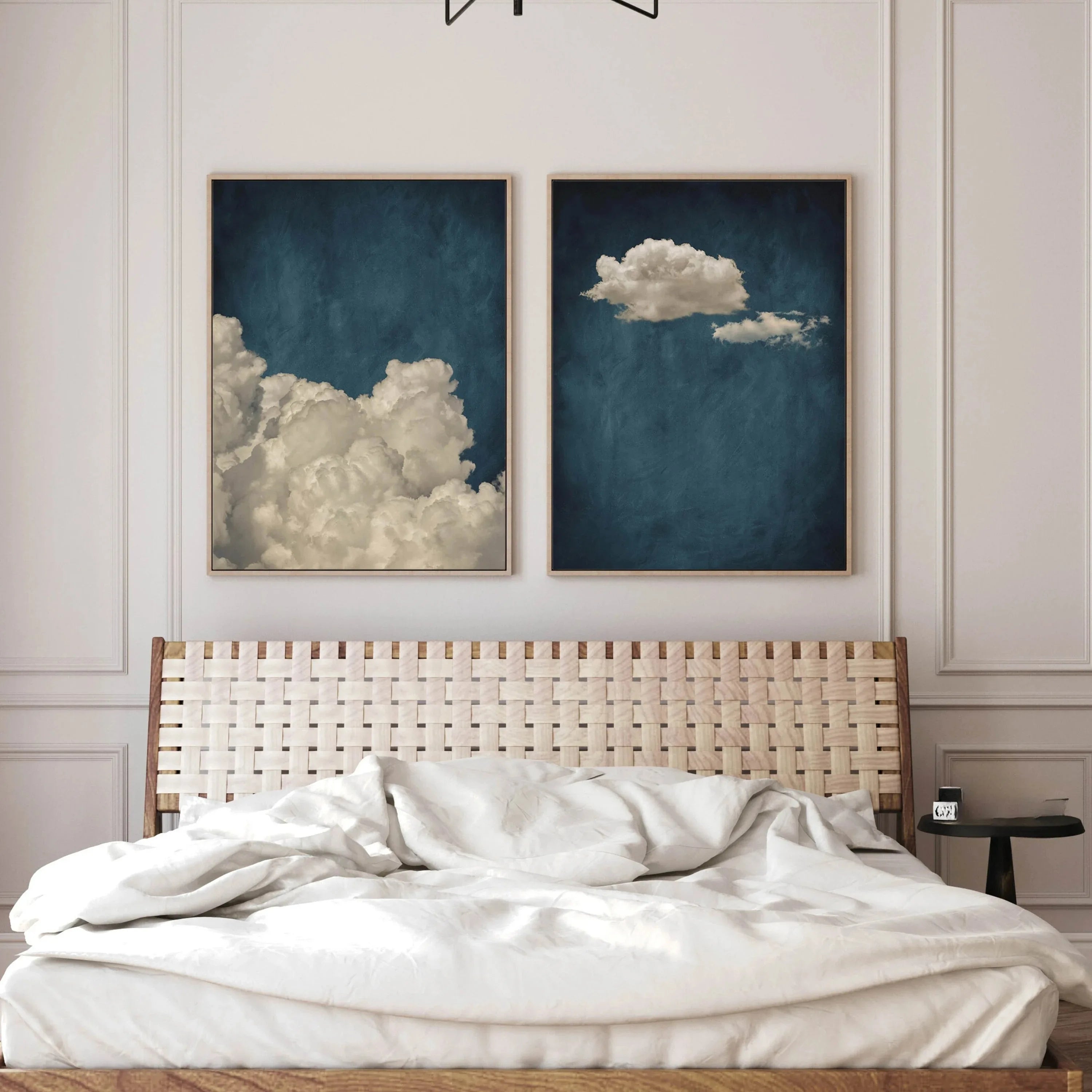 Abstract Blue Cloud Wall Art