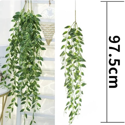 Handwoven Rattan Wall Planter