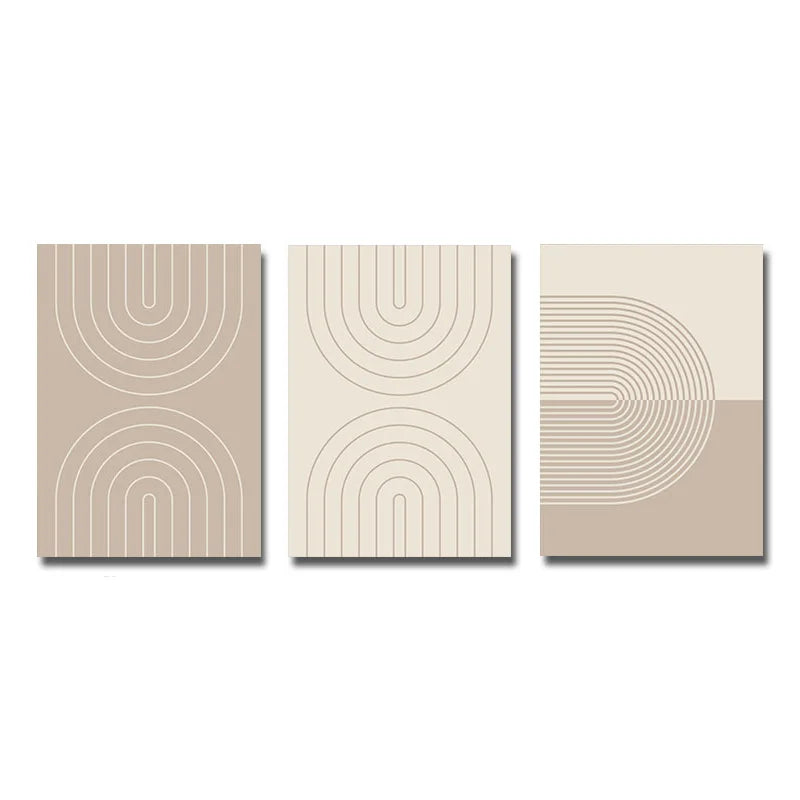 Boho Geometric Abstract Wall Art