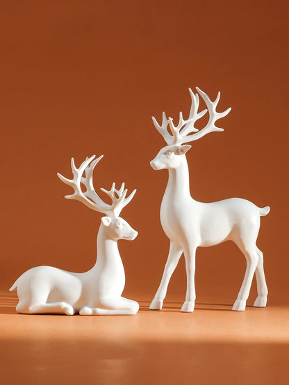2-Piece Christmas Reindeer Table Decor