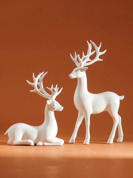 2-Piece Christmas Reindeer Table Decor