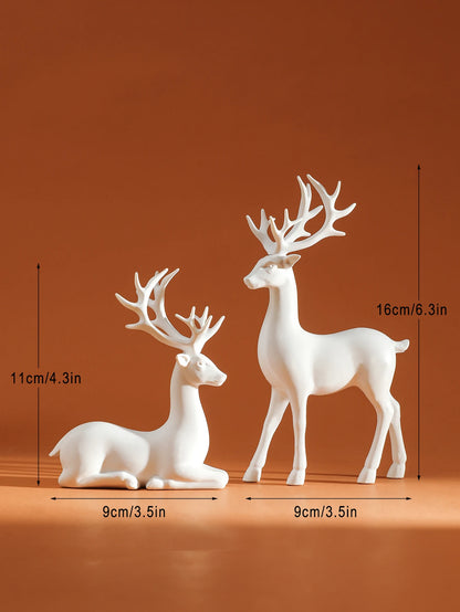 2-Piece Christmas Reindeer Table Decor