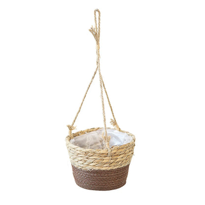 Woven Hanging Basket Planter