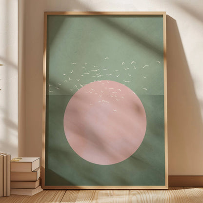 Abstract Blue Cloud Wall Art