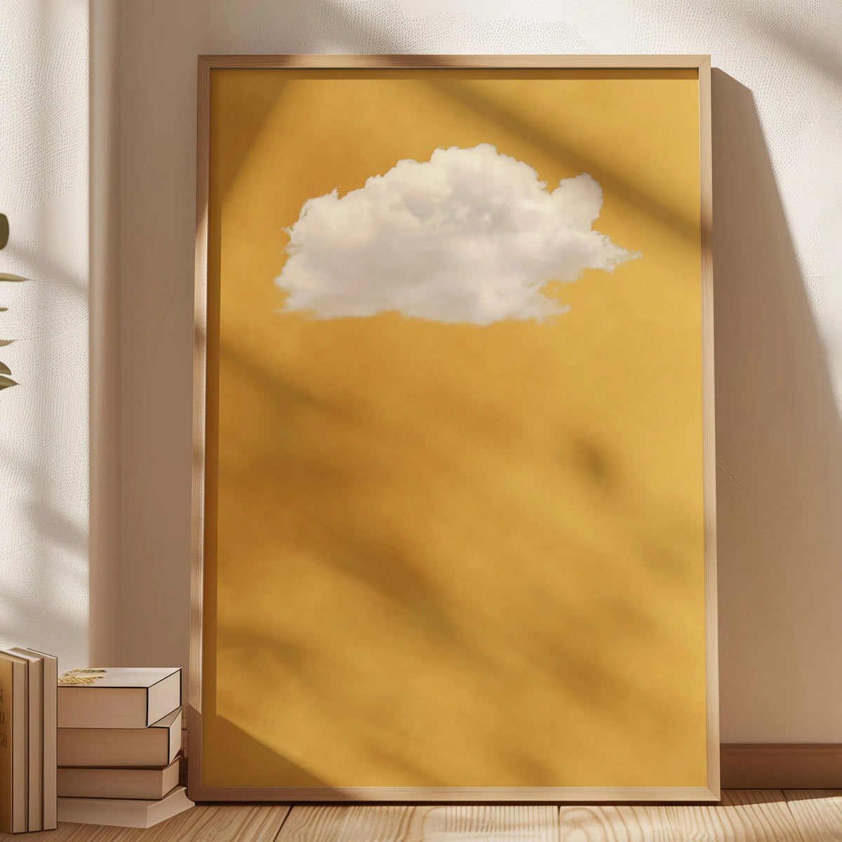 Abstract Blue Cloud Wall Art