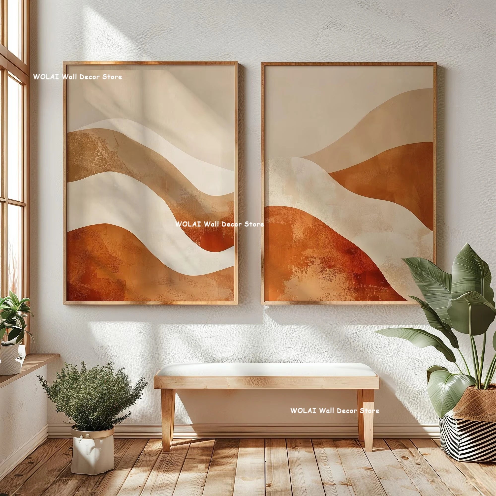 Japanese Wabi-Sabi Mountain Wall Art