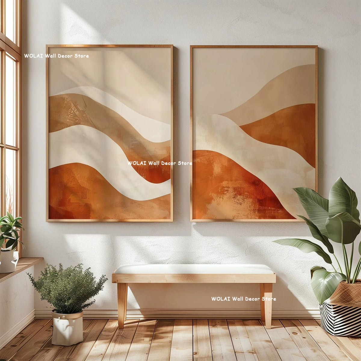 Japanese Wabi-Sabi Mountain Wall Art