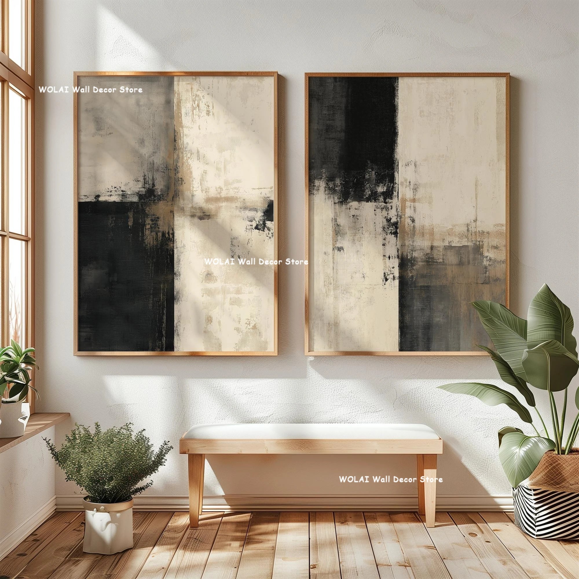 Japanese Wabi-Sabi Mountain Wall Art