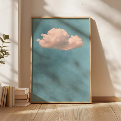 Abstract Blue Cloud Wall Art