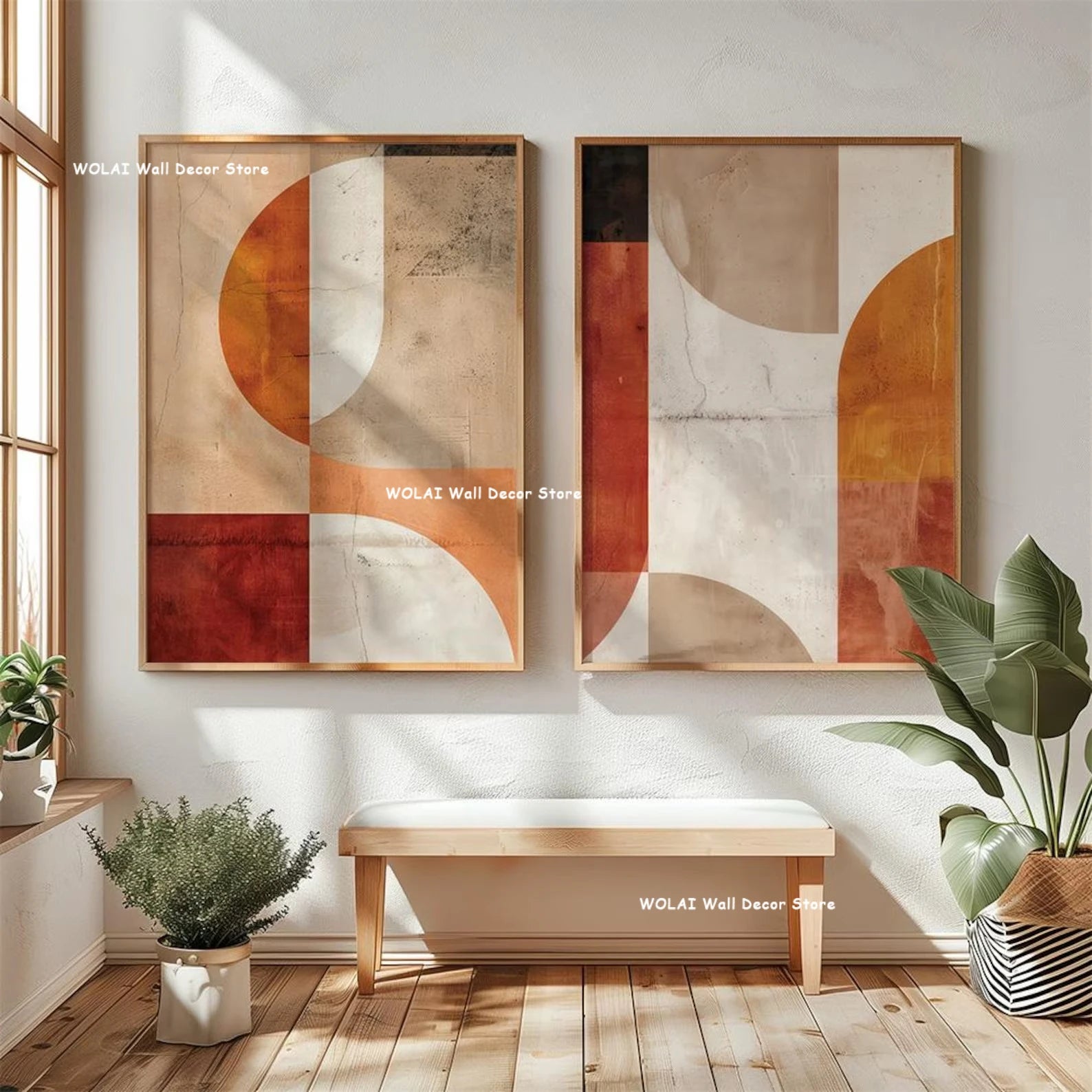 Japanese Wabi-Sabi Mountain Wall Art