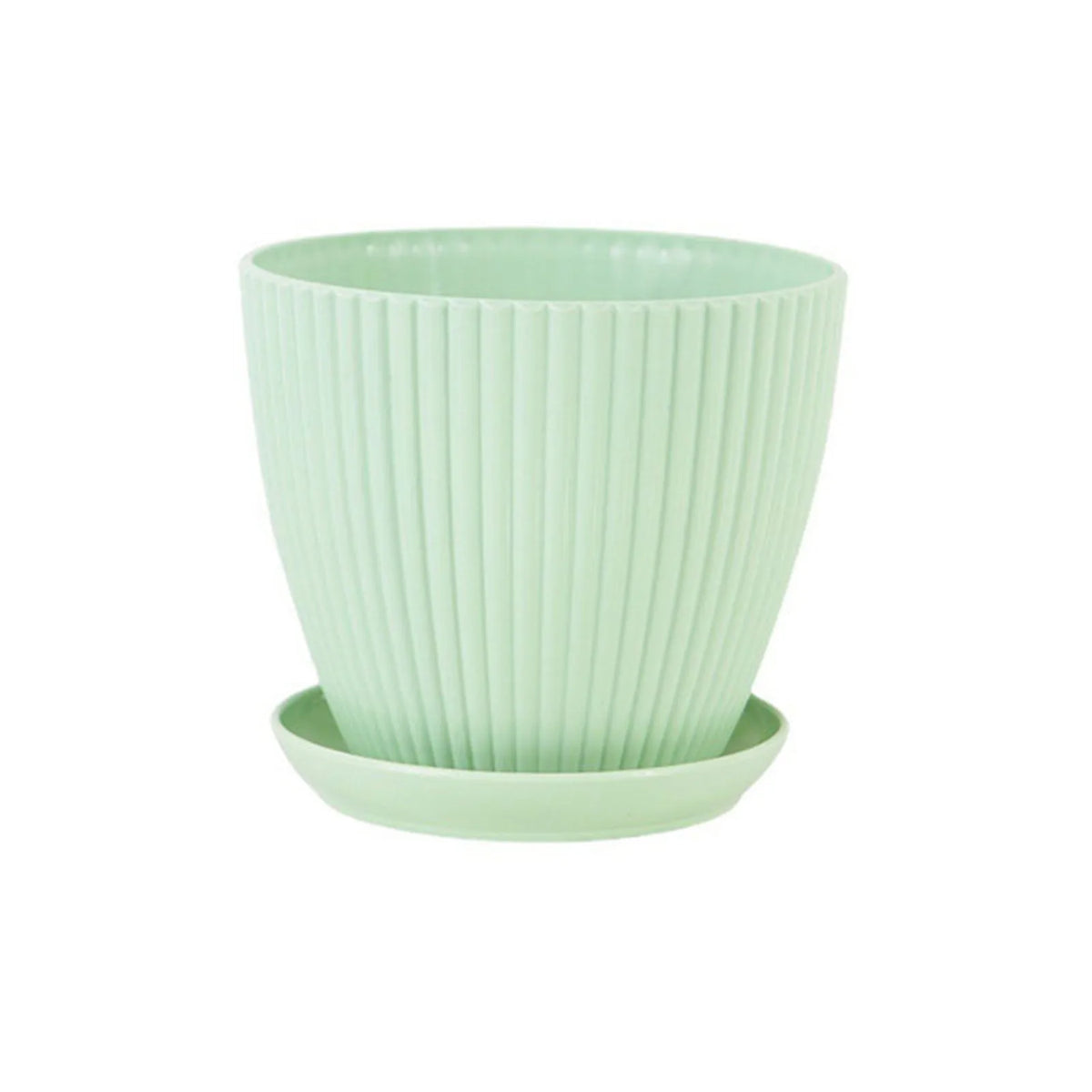 Round Planter Pot with Tray