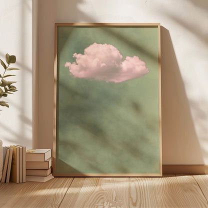 Abstract Blue Cloud Wall Art