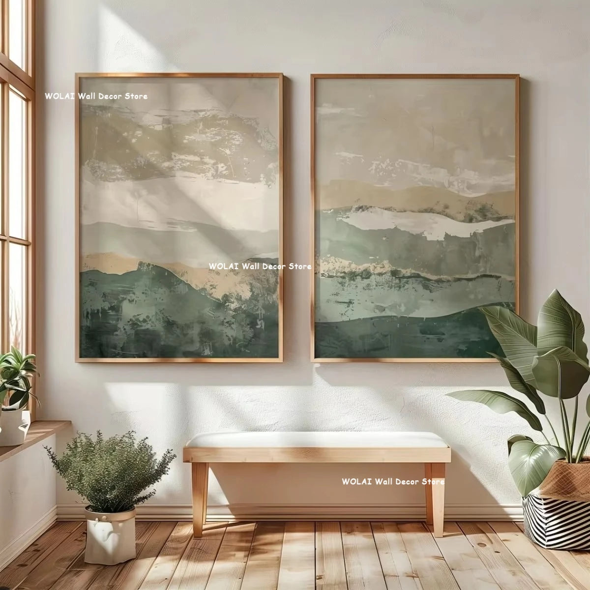 Japanese Wabi-Sabi Mountain Wall Art