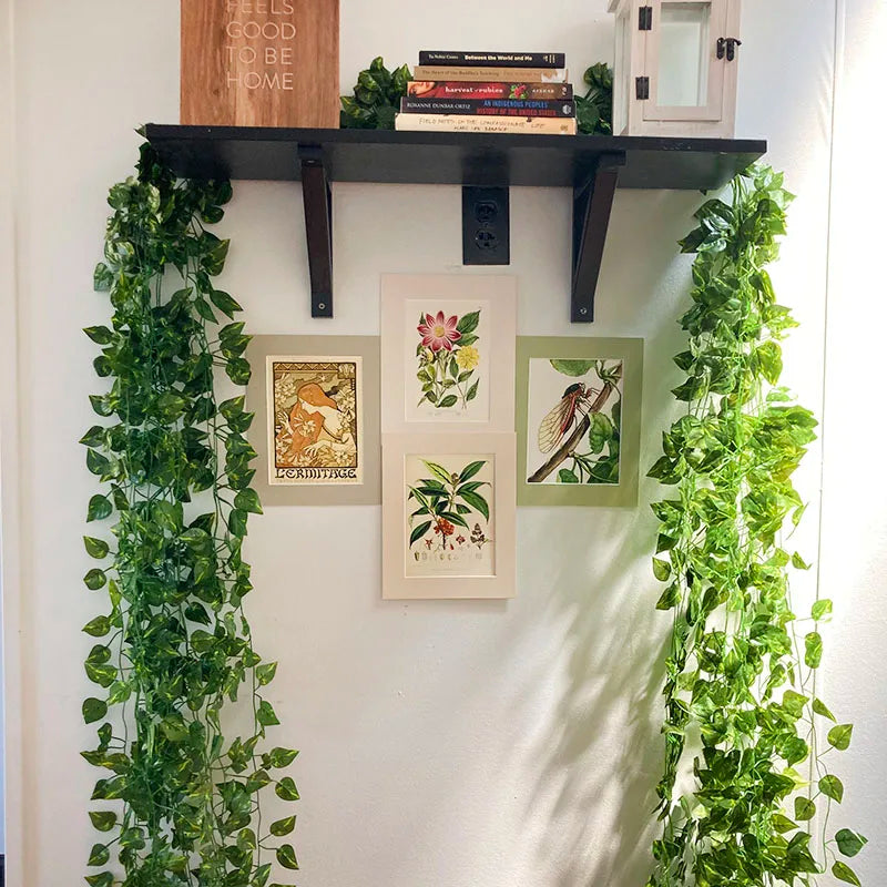 Handwoven Rattan Wall Planter