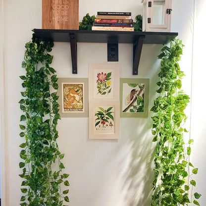Handwoven Rattan Wall Planter