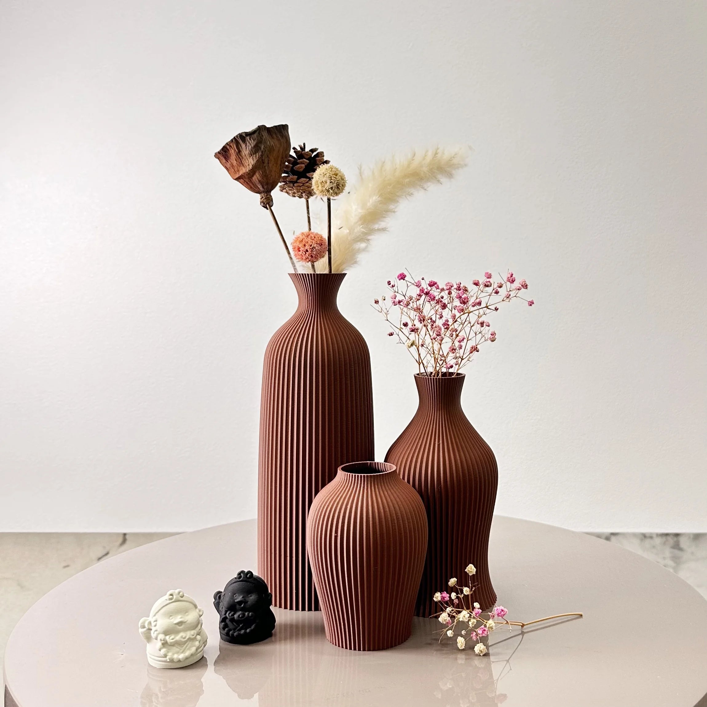 3-Piece Artistic Decorative Vase Set