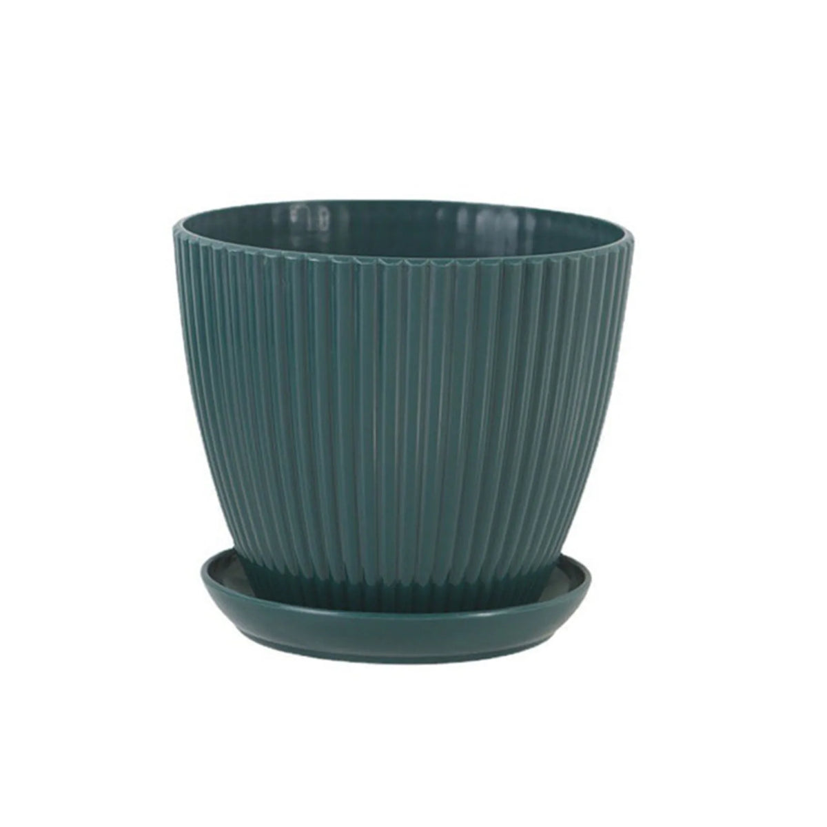 Round Planter Pot with Tray