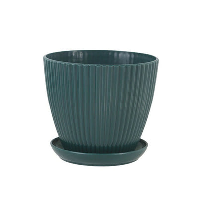 Round Planter Pot with Tray